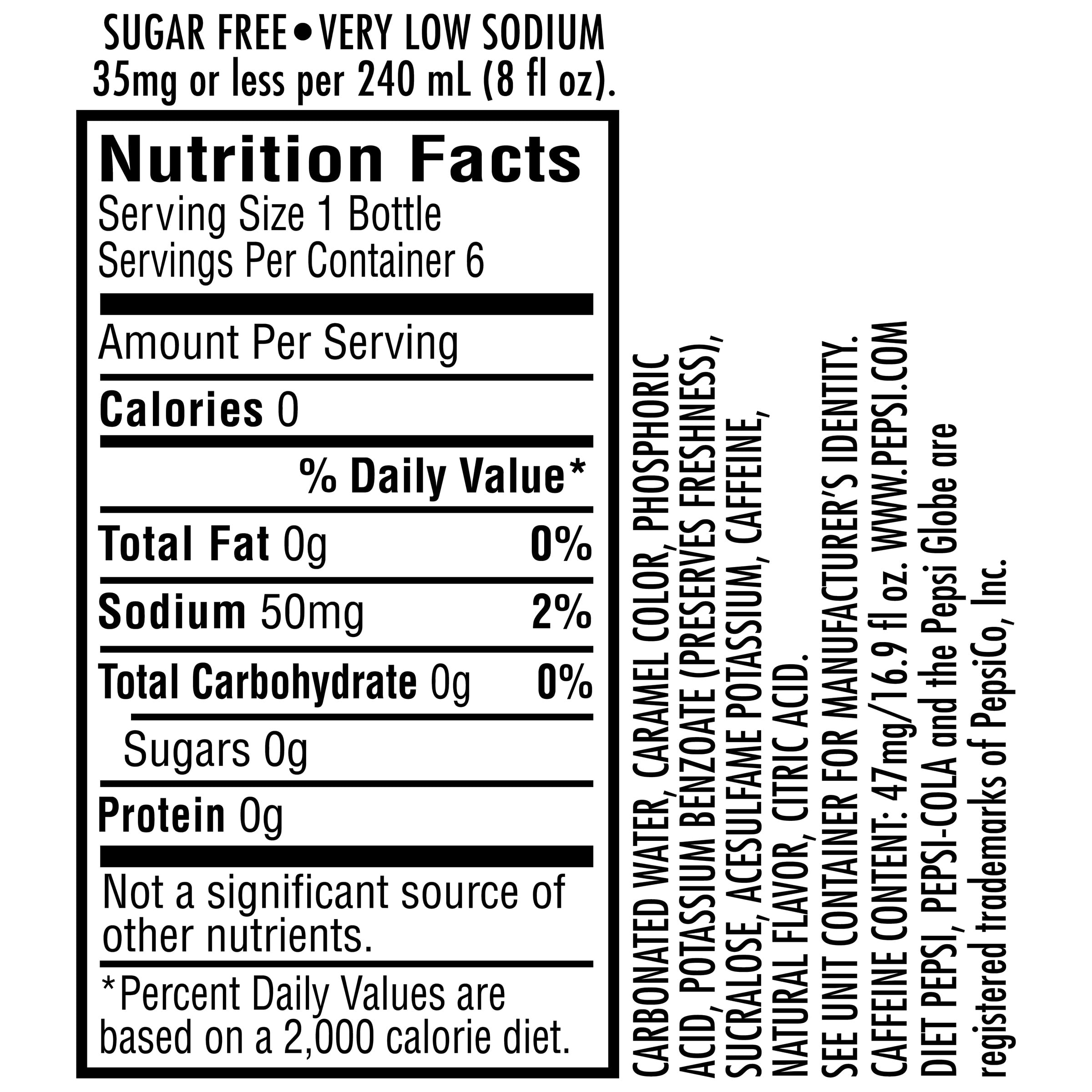Pepsi Nutrition Facts 16 Oz Blog Dandk