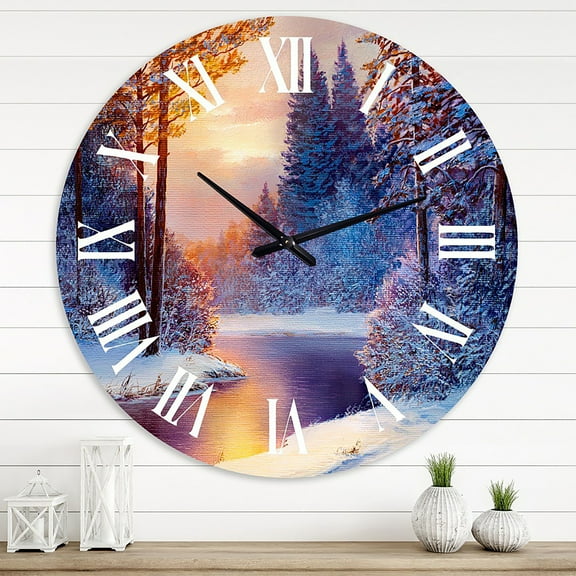 Designart 1 in Quartz Wall Clock