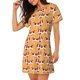 thumbnail image 2 of Disketp Dachshund Dog Puppy para Camisón Corto de Manga Corta para Mujeres, Camisón Cómodo con Escote Redondo, Bonito y Confortable, 2 of 6