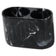 thumbnail image 2 of Portacepillos de dientes Portabrochas de maquillaje 2 compartimentos Multifuncional Baño Negro, 2 of 9