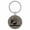 Gray, variant on Deer in Forest Nature Animal White Laser Engraved Leatherette Keychain Backpack Pull - 1.5 x 3 Inches