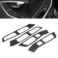 thumbnail image 4 of Window Lifter Panel Cover Window Lift Switch Panel Trim Frame Carbon Fiber Interior Decoration Fit For S60/V60, 4 of 8