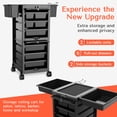 thumbnail image 7 of TASALON Premium Lockable Salon Trolley Cart with Wheels and 6 Drawers & 2 Bucket, 7 of 7