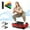 Type 1-Red, variant on RICAN Vibration Plate Exercise Machine, Full Body Workout Machine for Weight Loss, Vibrating Board 300LBS Capacity, Vibration Platform with Resistance Bands, Remote Control, Silver-White