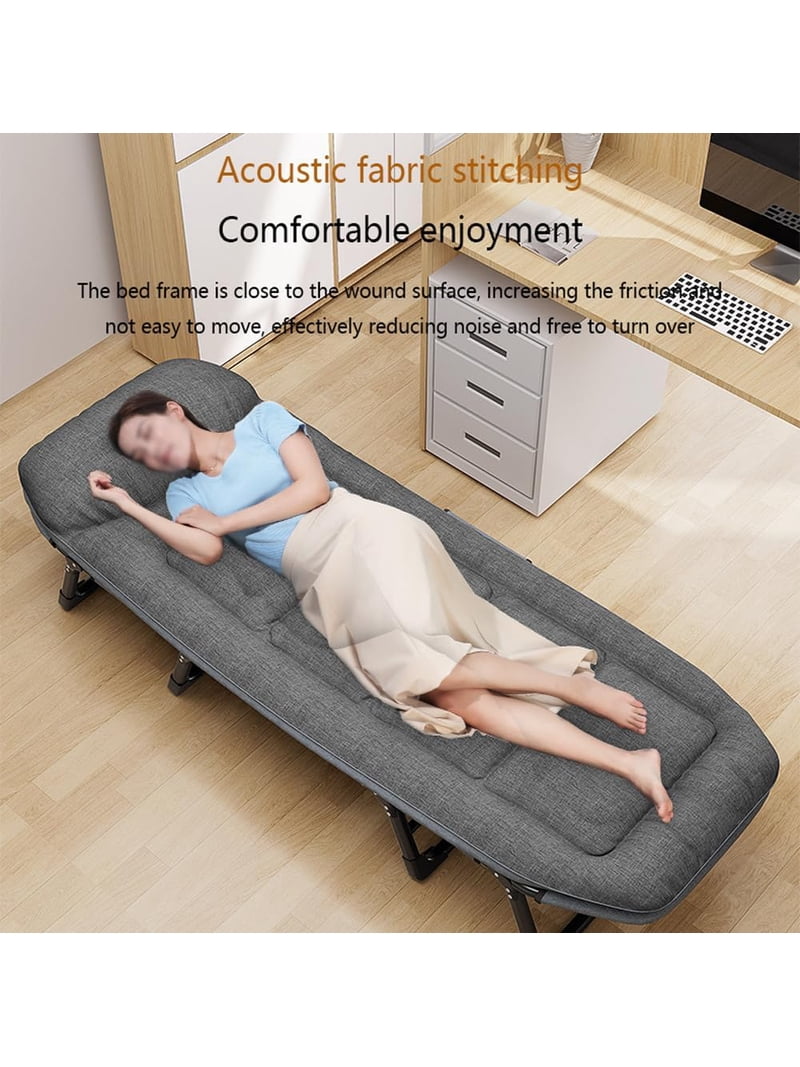 Adult Camping Bed,6-Speed Adjustable Portable Sleeping Bed with