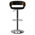 thumbnail image 4 of Simpli Home Farrell Adjustable Swivel Bar Stool in Black Vegan Faux Leather, 4 of 10