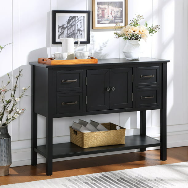 Buffet Cabinet Sideboard Accent Console, Narrow Console Cabinet With Storage