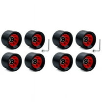 8Pcs Indoor Roller Skate Wheels 95A with Bearings 58mmx39mm PU Wear- Quad Roller Skate Wheels with 2 Wrench