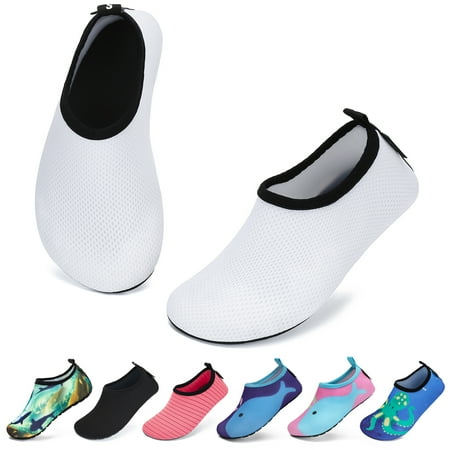 

SAGUARO Unisex Kids Water Shoes Boys Girls Sports Aqua Socks Quick Dry Breathable Barefoot Skin Shoes for Outdoor Swimming Pool Beach