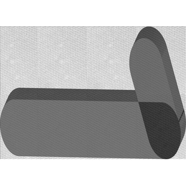 Ahgly Company Machine Washable Indoor Rectangle Transitional Platinum Silver Gray Area Rugs, 2' x 4'