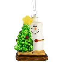 Northlight 3.25" Smore with Tree Glass Christmas Ornament