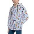 thumbnail image 2 of Lsque Sailboats And Seagulls Patten Youth Hoodie Sweatshirt Pullover with Kangaroo Pocket Boys and Girls Hoodie Warm Hoodie for Kids-Large, 2 of 6