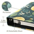 thumbnail image 3 of FORMRS 3 Ring Photo Album 4"x6" Self Adhesive Large Capacity PU Leather Cover, Yellow Lemons, 3 of 8