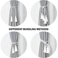 thumbnail image 3 of Double-ended Tassel Curtain Tiebacks Handmade Braided Rope Knot Drape Tie Backs, 3 of 5