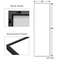 thumbnail image 4 of 64"x22" Full Length Mirror Floor Mirror,Black, 4 of 5