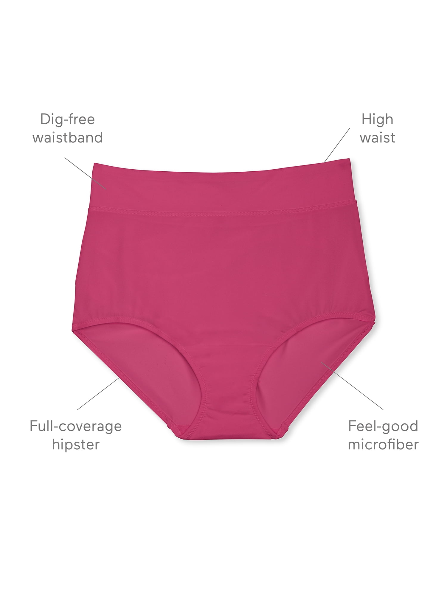 Warner's Distillery Blissful Benefits Micro Brief Donna – Multipack 3 Mutandine In Microfibra Traspirante, Vita Alta, Tassello In Cotone