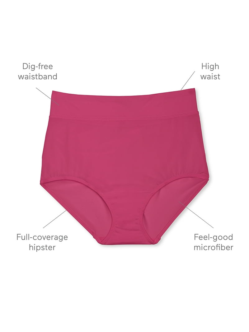 Warners Blissful Benefits Microfiber Brief 3-Pack Full-Coverage