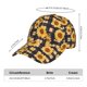 thumbnail image 2 of Fotbe Vintage Black White Plaid Sunflowe Gorro Clásico de Béisbol, Gorra Ajustable con Broche Snapback, Gorro de Exterior de Algodón Suave, 2 of 6