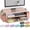 Rose Gold, variant on Desk Organizers And Accessories Monitor Stand With Drawer 2 Pen Holder Desktop Organizer Suitable For Offices Dormitories (white)