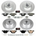 thumbnail image 2 of Power Stop Front and Rear Geomet Coated Brake Rotor and Pad Kit CRK7021 Fits 2014 BMW X1, 2 of 5
