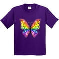 thumbnail image 3 of Inktastic Butterfly with Rainbow Wings Youth T-Shirt, 3 of 5