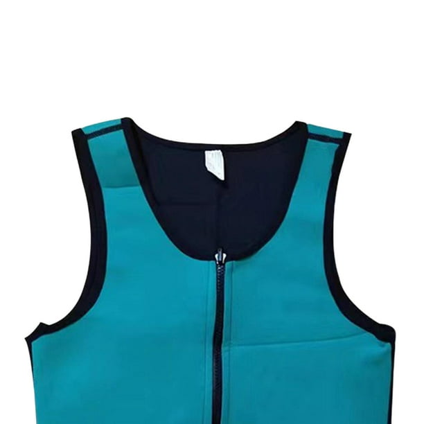 Mens sauna zipper vest sale