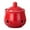 Red, variant on GROWTH TANK Garlic Keeper Ceramic Container Keep Your Garlic Cloves Fresh Ventilated for Countertop Ginger Saver for Countertop Kitchen Black