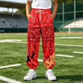 thumbnail image 5 of Hiijoy Boys Casual Sweatpants Loose Ice Cream Print Pants Fall Drawstring Pockets Pants, 5 of 6