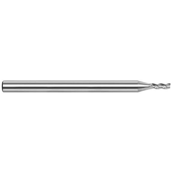 Harvey Tool 942332 Square End Mill: 1/2" Dia, 1-1/2" LOC, 3" OAL, 3 Flutes