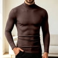 thumbnail image 5 of Hvogkswy Compression Shirt Men, Turtleneck Dry Workout Base Layer Undershirt Thin Stretchy Slim Comfy Long Sleeve Tops, 5 of 6