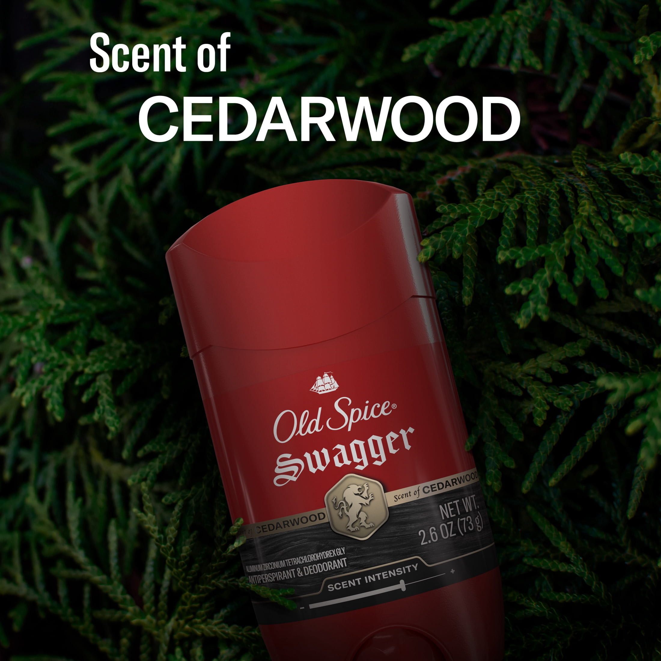 Old Spice Red Collection Invisible Solid Antiperspirant for Men, Swagger Scent, 2.6oz