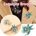 thumbnail image 1 of HomeKingdee Fashion Casual Peacock Flower Brooch - Alloy with Rhinestone Women's and Girls' Brooch Pin for Various Occasions, 1 of 5