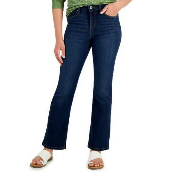 MSRP $49 Style & Co Womens High Rise Bootcut Jeans Blue Size 8