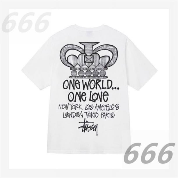 Camisetas Stussy de manga corta para hombre y mujer, marca de moda de verano Camisetas Stussy de calle holgadas y versátiles de puro algodón para parejas, tendencia2