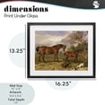 thumbnail image 4 of Stupell Industries Transitional Classic Portrait of Horses Black Framed Print Under Glass, 16 x 13, by Tina LeCour, 4 of 8