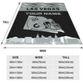 thumbnail image 6 of Custom Las Vegas Blanket Personalized Throw Blankets Name and Number for Men Women Boy Football Style Decor Gifts, 6 of 6