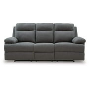 Signature Design by Ashley Yarrow Lane Beige Reclining Sofa with Table