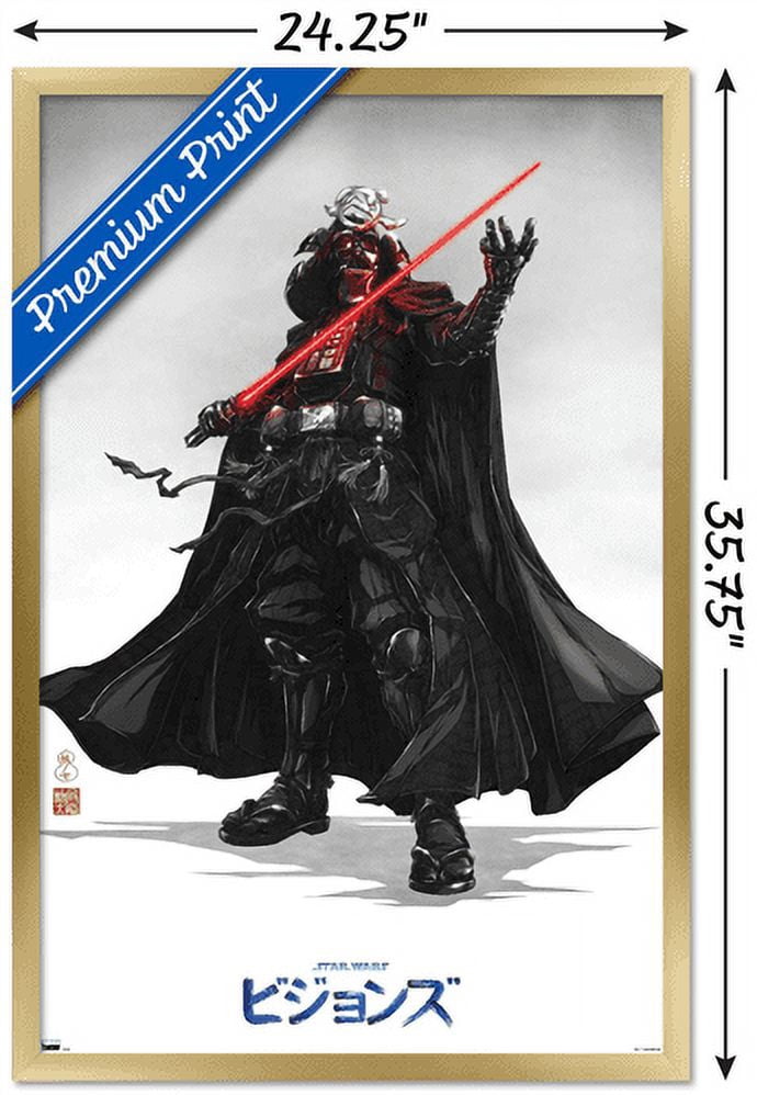 Star Wars: Visions - Vader Wall Poster, 22.375" x 34", Framed
