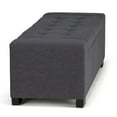 thumbnail image 2 of Grand pouf de rangement rectangulaire Santa Fe de WyndenHall, 2 of 8