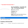 thumbnail image 2 of Rear Hood Molding - Compatible with 1968 - 1972 Chevy Chevelle 1969 1970 1971, 2 of 2