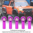 thumbnail image 4 of RC Car Tie Rod End, Aluminium Alloy Tie Rod End Rc Car Accessory Tie Rod End, Metal Tie Push Link Rod Joint Tie Rod For Rc Car Toy Purple, 4 of 8