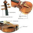 thumbnail image 3 of D'Luca Solid Wood Hand-Made Boxwood Violin 4/4 Full Size, 3 of 7