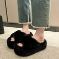 thumbnail image 5 of Titcea House Slippers for Women, Fuzzy Open Toe Slippers Soft Comfy Memory Foam Indoor House Shoes, 5 of 9