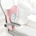 thumbnail image 7 of Hyknon Adjustable Inflatable Lumbar Support Pillow, Cute Lower Back Support Cushion, Memory Foam Back Pillow Desk Chair Cushion, Improved Posture Backrest Support Pad for Office Chair Car Home, Pink, 7 of 7