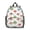 Mushroom and Character, variant on Mushroom and Butterfly White Pattern Backpack for School, Cute School Bag with Adjustable Shoulder Straps and Padded Back, 13.8"x11.4"x6"