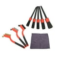 thumbnail image 1 of Cleaning Brushes, Detailing Brush Set Different Sizes High Efficiency Plastic Handle Flexible with Cloth for Washing Car Interior, 1 of 8