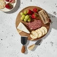 thumbnail image 6 of Tabletops Gallery 5-Piece Acacia Wood Cheese Serving Board Set with Knives, 6 of 11