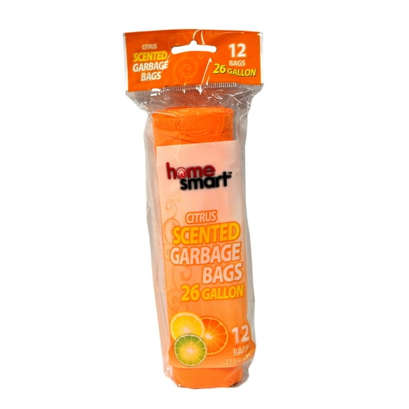 Home Smart Citrus Scented 26 Gallon Garbage Bags