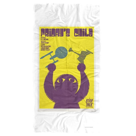 Star Trek Beach Towel, 30"x60" TOS Episode 40 Beach Towel