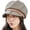 Grey, variant on Women Newsboy Caps Casual Cozy Visor Beret Hat Retro Warm Vintage Cabbie Hat for Ladies Girls